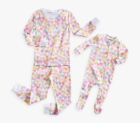 Rifle Paper Co. Candy Heart Organic Family Pajama Collection | Pottery Barn Kids