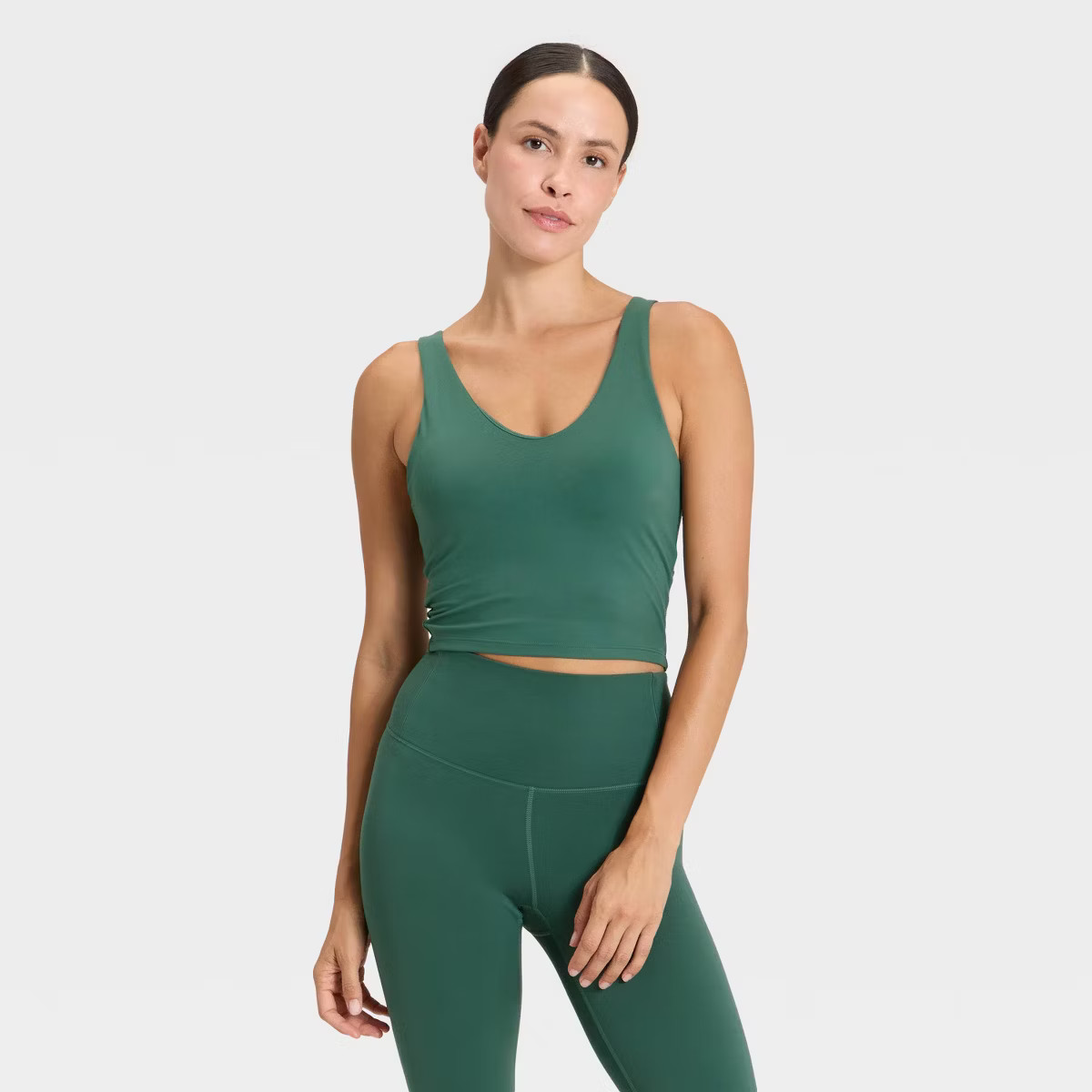 Women's Flex V-Neck Cropped Sports Bra - All In Motion™ | Target