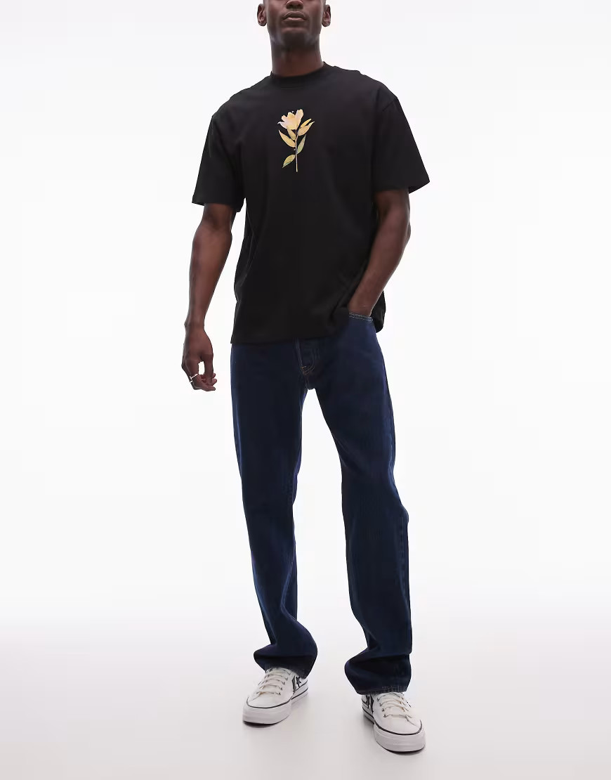 Levi's 501 '93 relaxed straight fit jeans in dark wash-Navy | ASOS (Global)