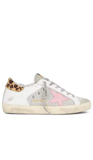 Super-Star Sneaker in Light Silver, White, Brown, & Black Leopard | Revolve Clothing (Global)