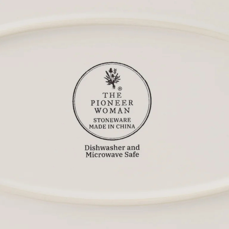 The Pioneer Woman Agatha Stoneware 16-inch Serving Platter, Blue | Walmart (US)