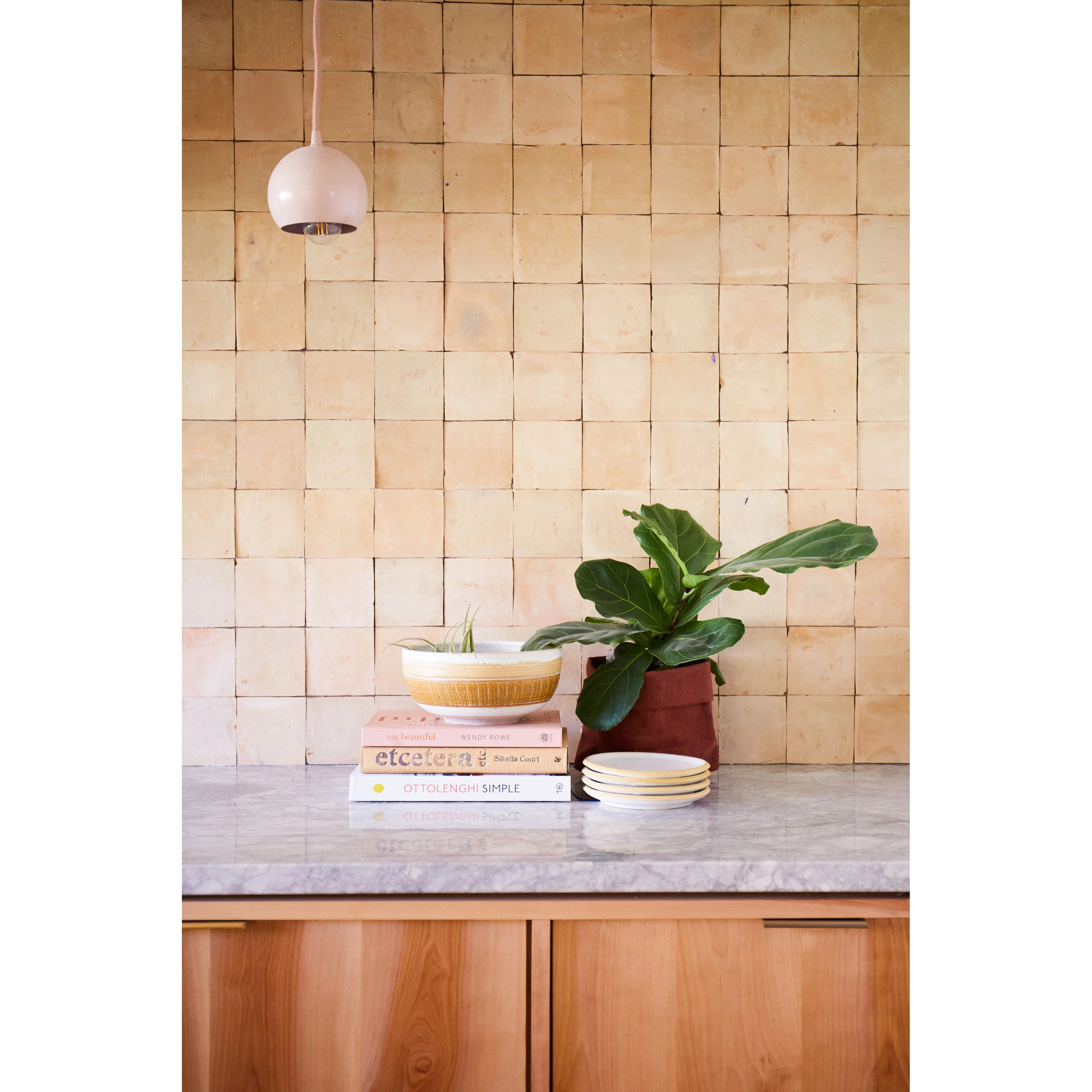 Handmade 4x4-in Moroccan Mosaic Solid Color inSand | Bed Bath & Beyond