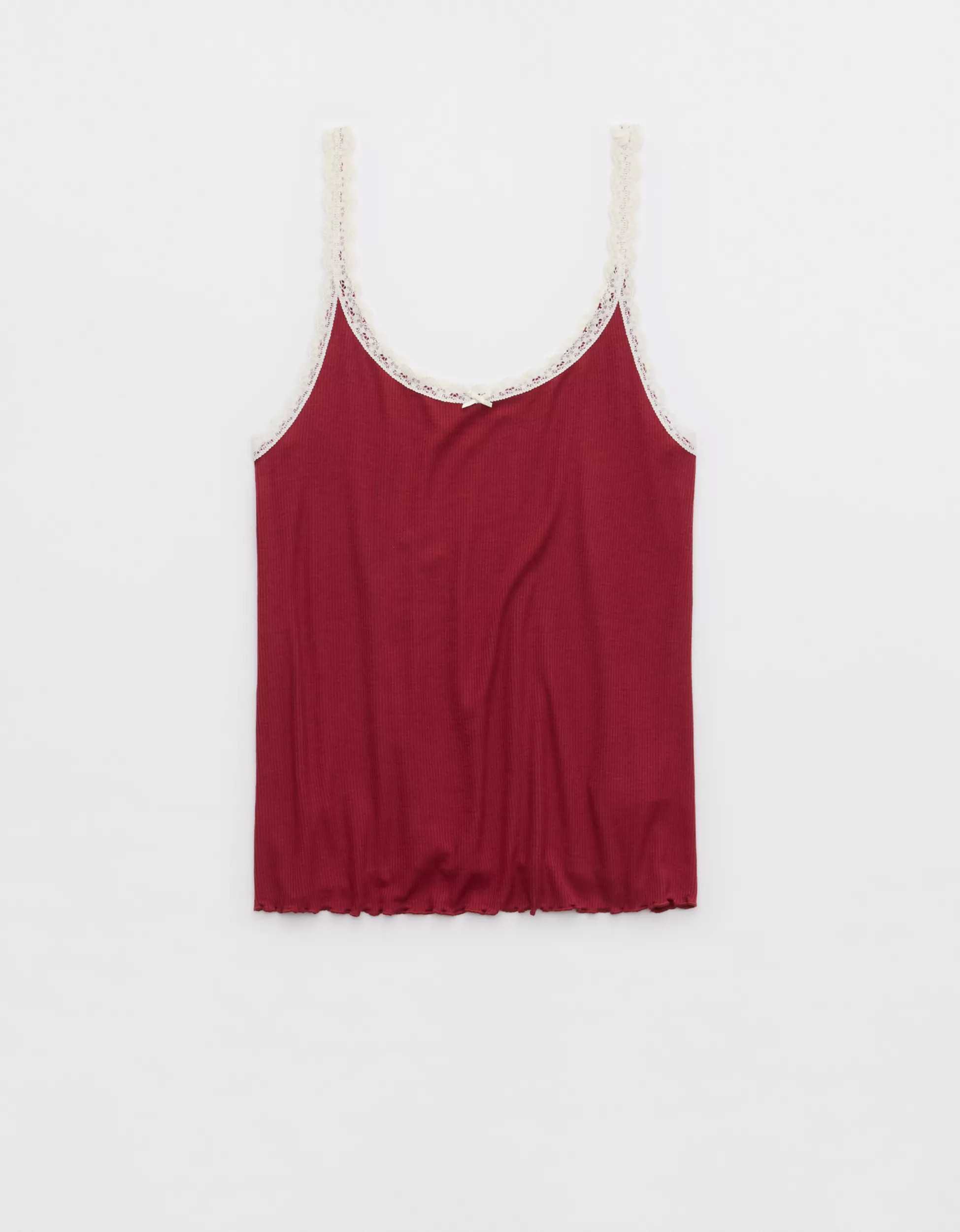 Aerie Real Soft® Lace Trim Tank | Aerie