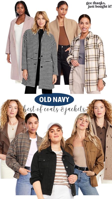 Old Navy - Coats - Jackets - Fall Fashion Essentials - Plaid - Flannel - Trench coat - Pea Coat - Leather Jacket - Shacket - Fall Style Essentials 

#LTKSeasonal #LTKstyletip