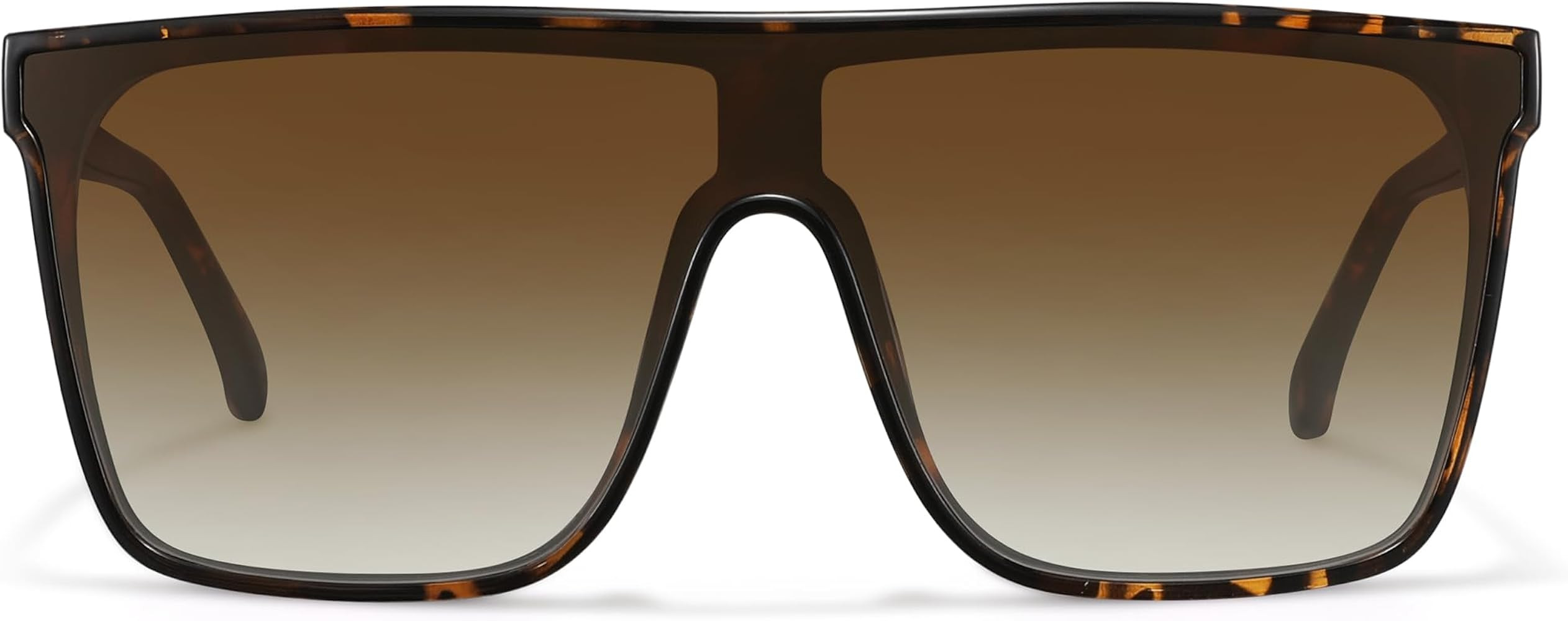 Trendy Square Oversized Sunglasses for Women Men Retro Flat Top Shield Sun Glasses UV Protection ... | Amazon (US)