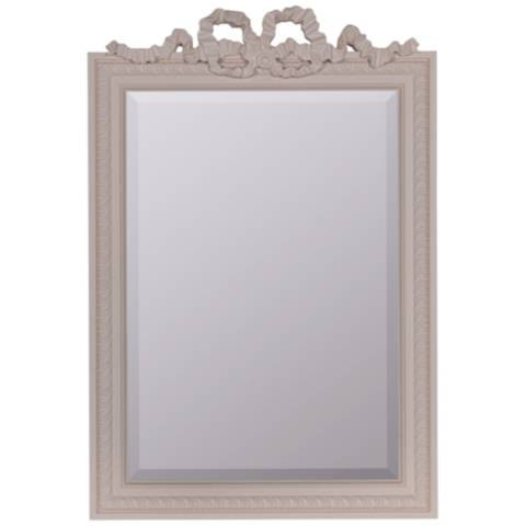 Cooper Classics Clarence 36" High Traditional Tissue Pink Wall Mirror | Lamps Plus