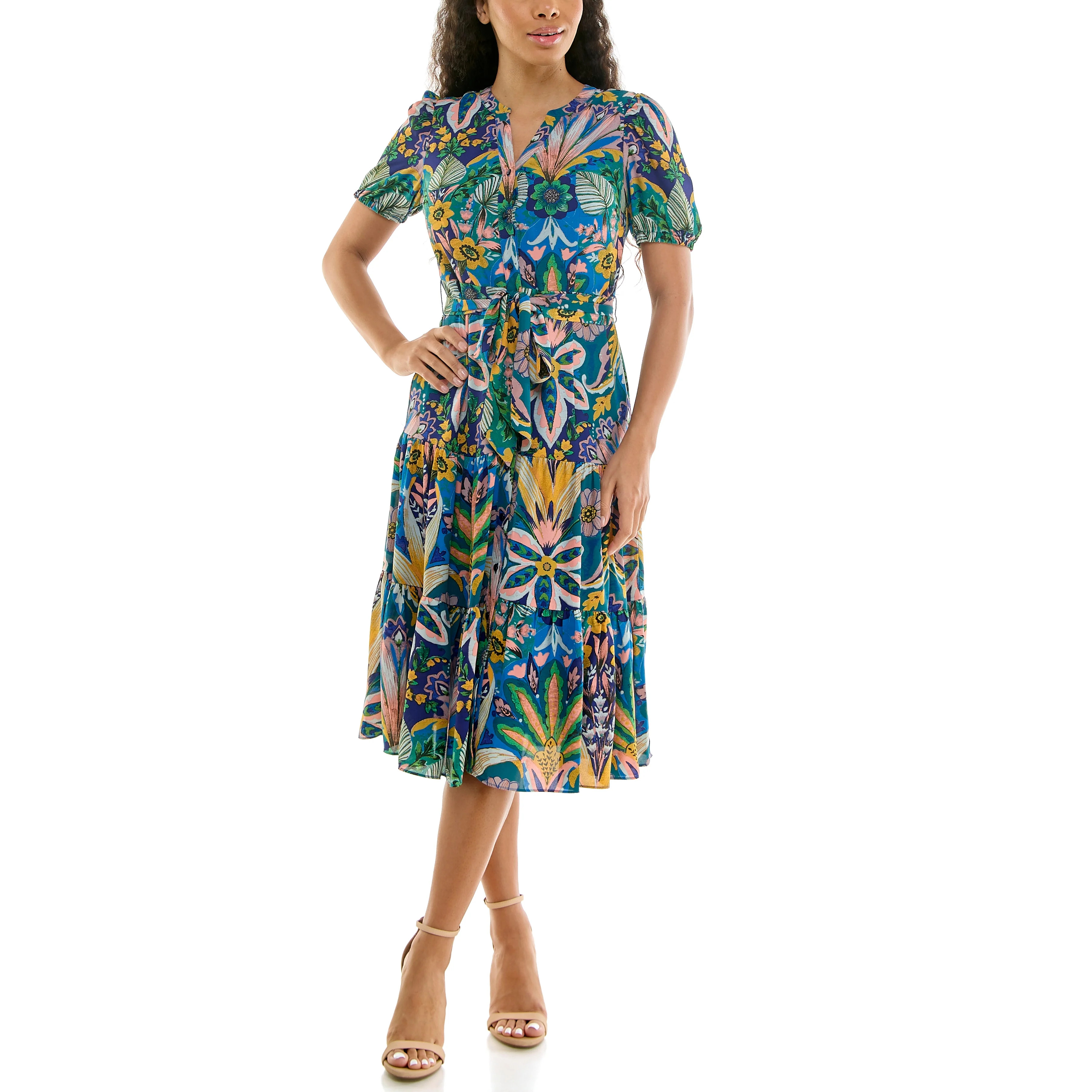 Nanette Nanette Lepore Womens Tie Waist Shirtdress | Walmart (US)
