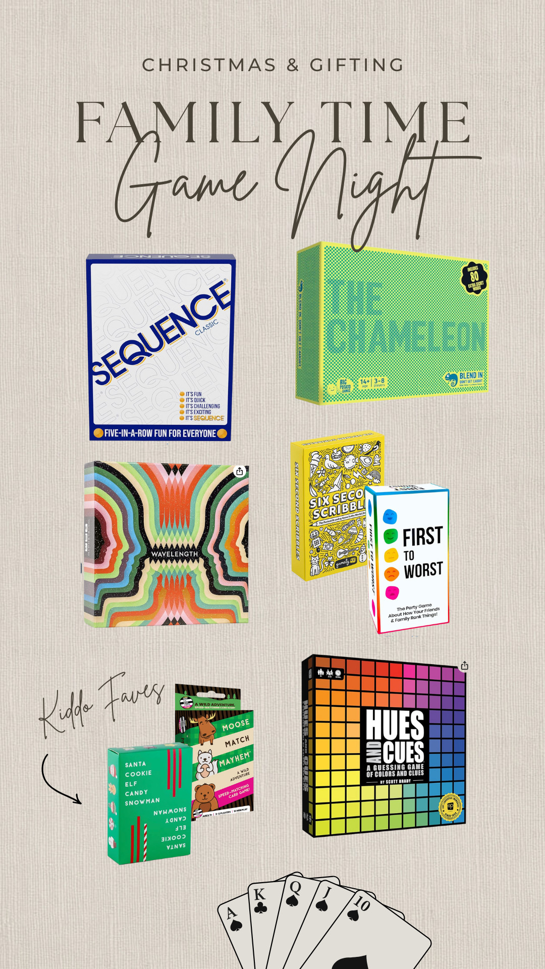 Game night favorites to take to family Christmas and play around the tree - great as a gift, hostess gift, or kiddo gift. Love for all ages and group sizes ❤️🎄
.
.
.
christmas gifting, hostess gift, game night, holiday hosting, family time 

 #LTKGiftGuide #LTKHoliday #LTKFindsUnder50