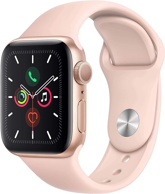 Apple Watch Series 4 (GPS, 40MM) - Gold Aluminum Case with Pink Sand Sport Band (Renewed) | Amazon (US)