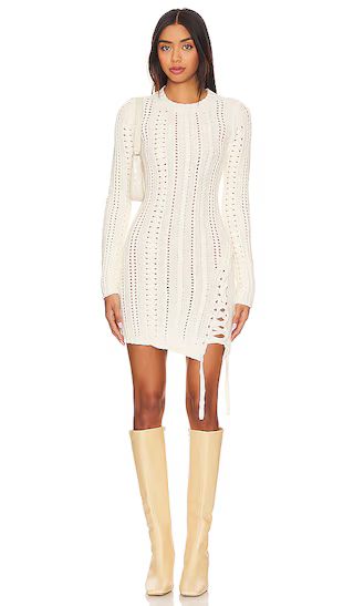 Anira Cable Dress in Ivory | Revolve Clothing (Global)