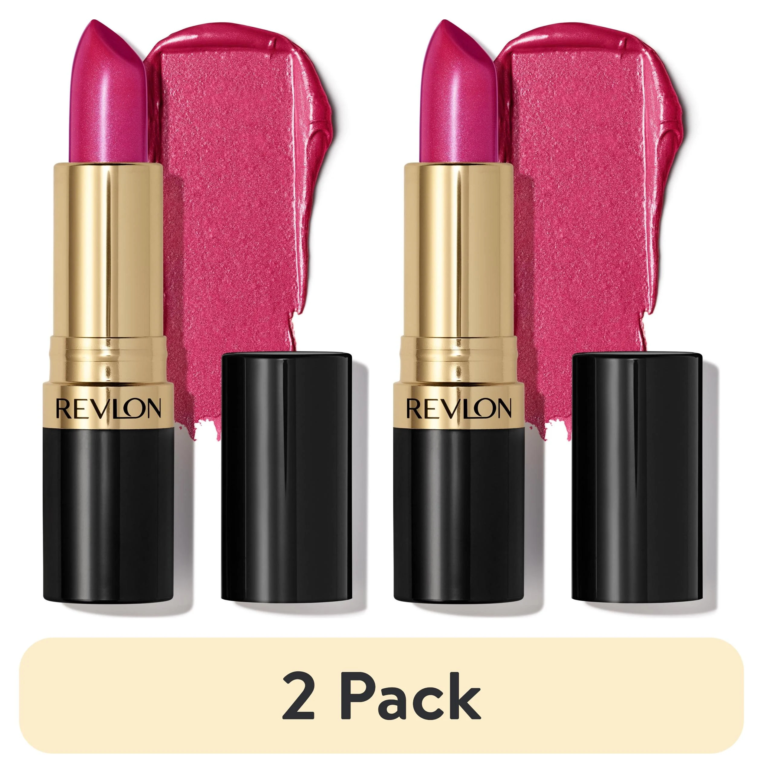 (2 pack) Revlon Super Lustrous Pearl Lipstick, Creamy Formula, 657 Fuchsia Fusion, 0.15 oz | Walmart (US)