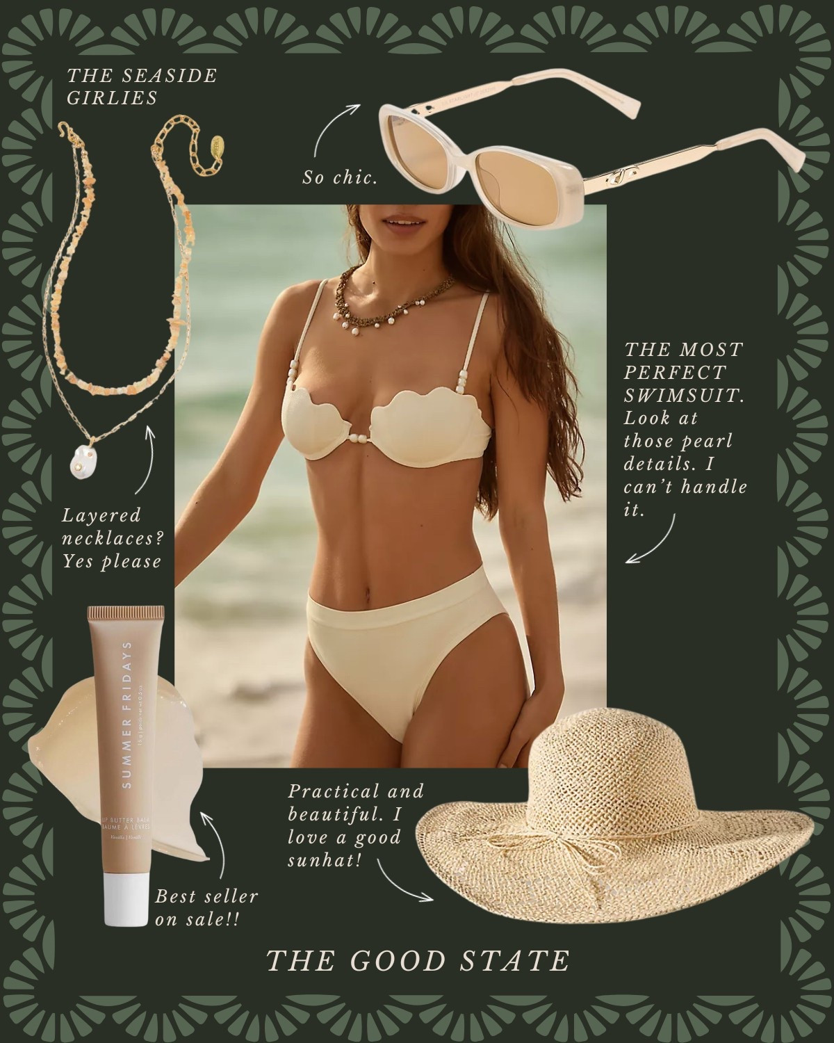 The Seaside Girlies🐚 Save up to 53% on all the cutie items shown!

This one is for the girlies who thrive most when the sea breeze is blowing through their hair. For the one’s soaking up every minute of sunshine and lingering a little longer to watch the sun set behind endless ocean water. This is for the ladies who love all things crochet, woven, bright and happy. Cheers to the longer days and sun-kissed skin☀️ 🌊 

Tuckernuck, Amazon, Amazon fashion, H&M, Target, Target style, swimwear, swimsuit, white swimsuit, wedding guest dress, one piece swimsuit, beauty, shoes, sandals, crochet top, yellow swimsuit, classic style, preppy style, beauty, essentials beach, Charleston, Rosemary Beach, easter, dress, vacation, outfit, resort, outfit, evening, dress, formal dress, affordable, fashion, the good state, Lauren England, beach, earrings, jewelry, sunglasses, sun hat, Anthropologie, Anthro

#LTKStyleTip #LTKFindsUnder100 #LTKSwim