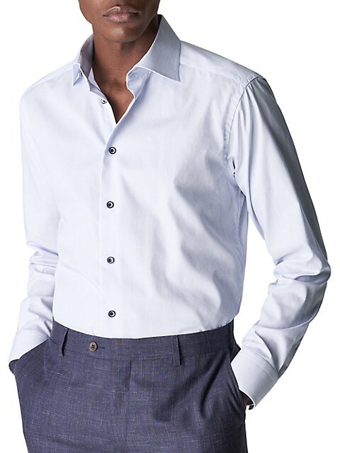 Striped Twill Shirt | Saks Fifth Avenue