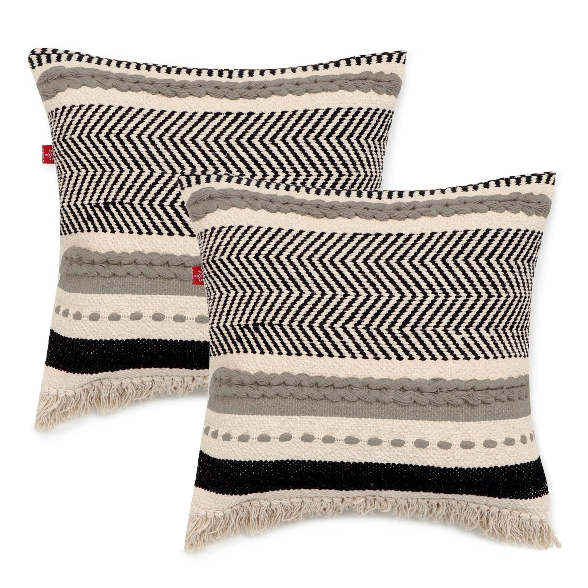 REDEARTH Handmade Boho Throw Pillow Covers - Bohemian Chic Farmhouse Style - Accent Woven Indoor ... | Walmart (US)
