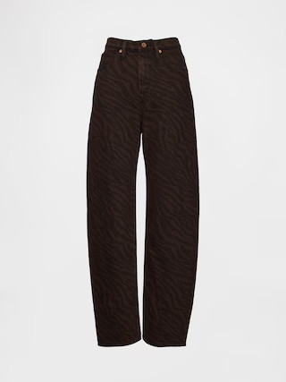 High Rise Barrel Jeans | Gap (US)