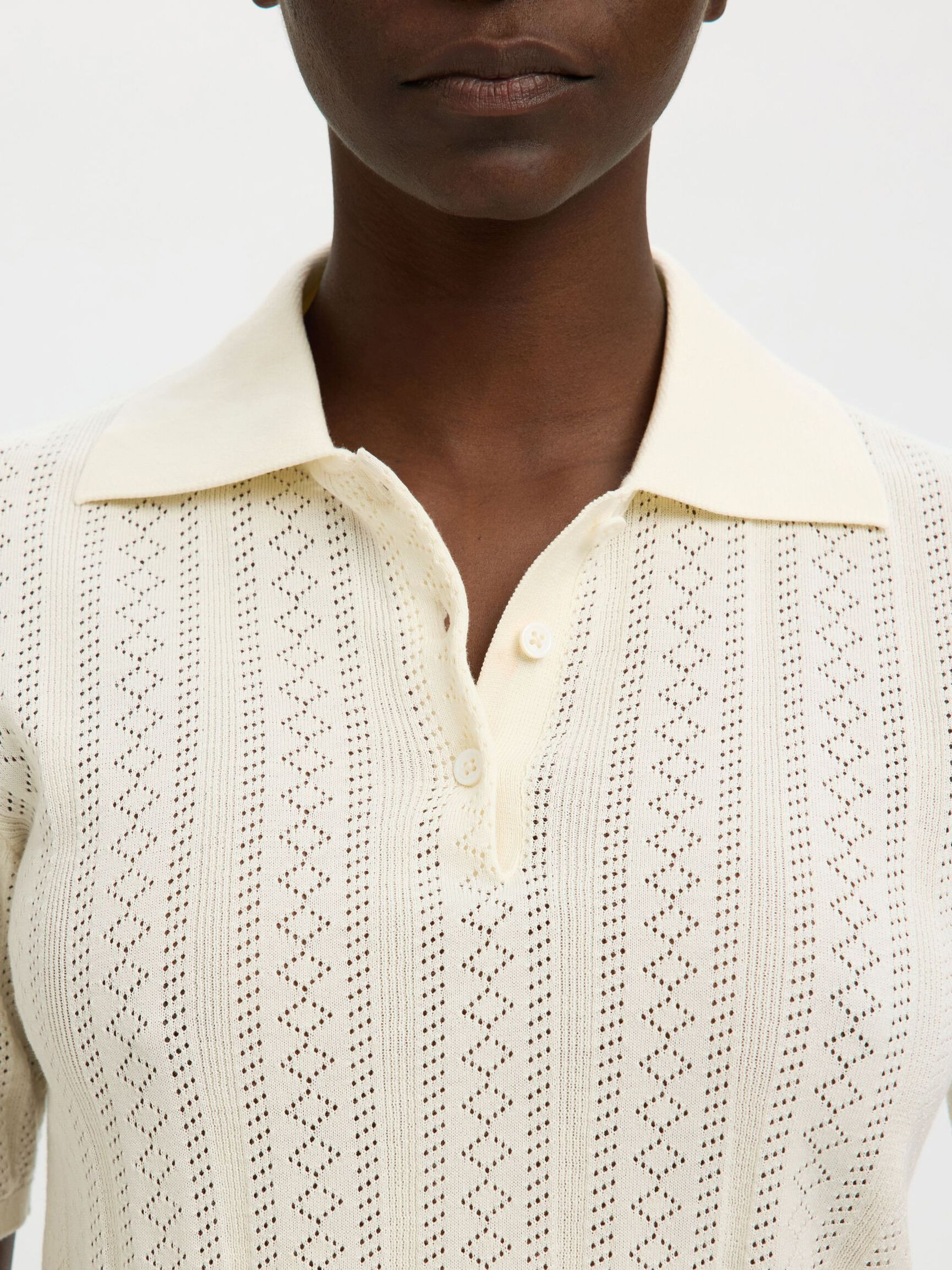 BAUMWOLL POLOHEMD AUS STRICK | Selected