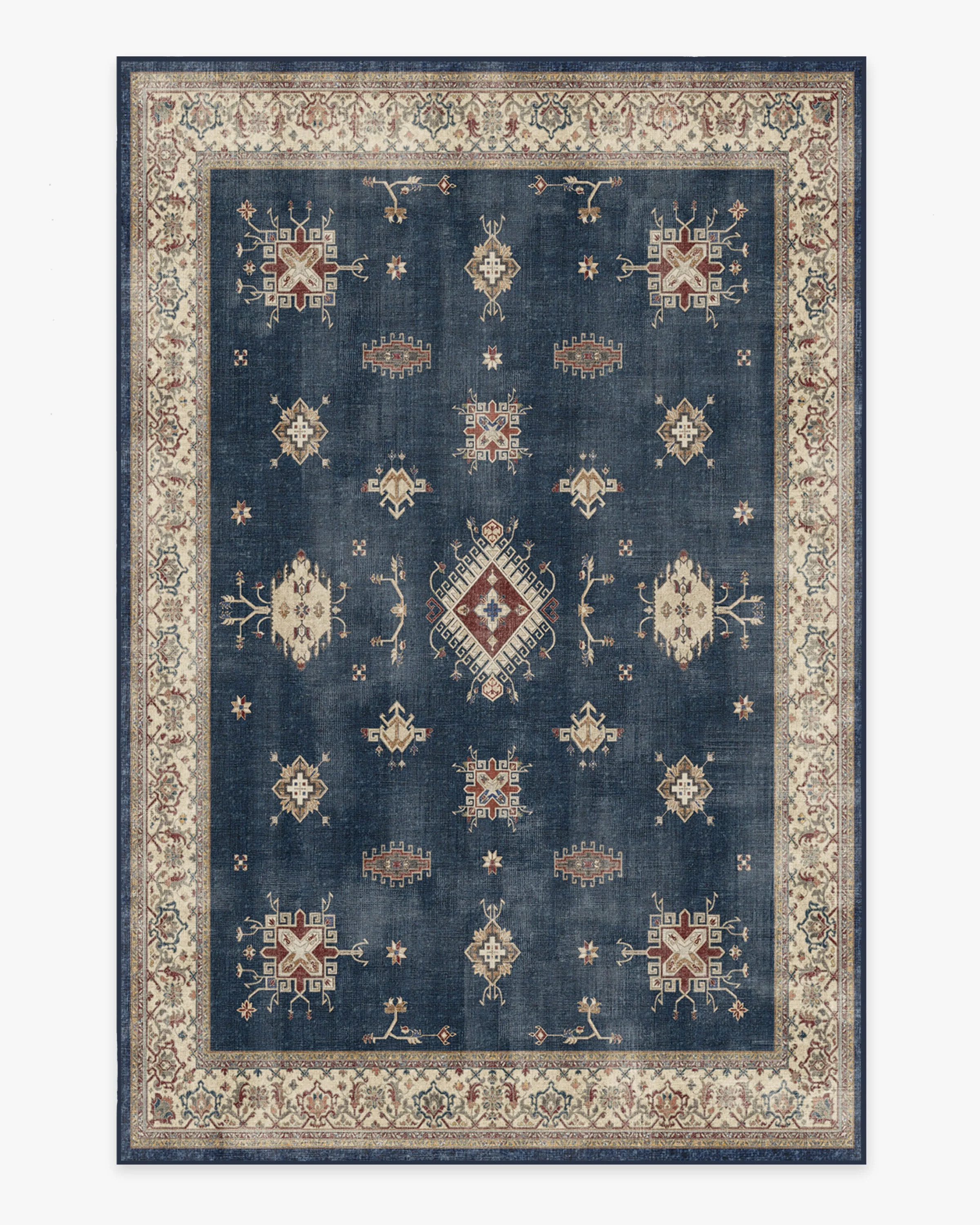 Verena Sapphire Flatwoven Rug | Ruggable