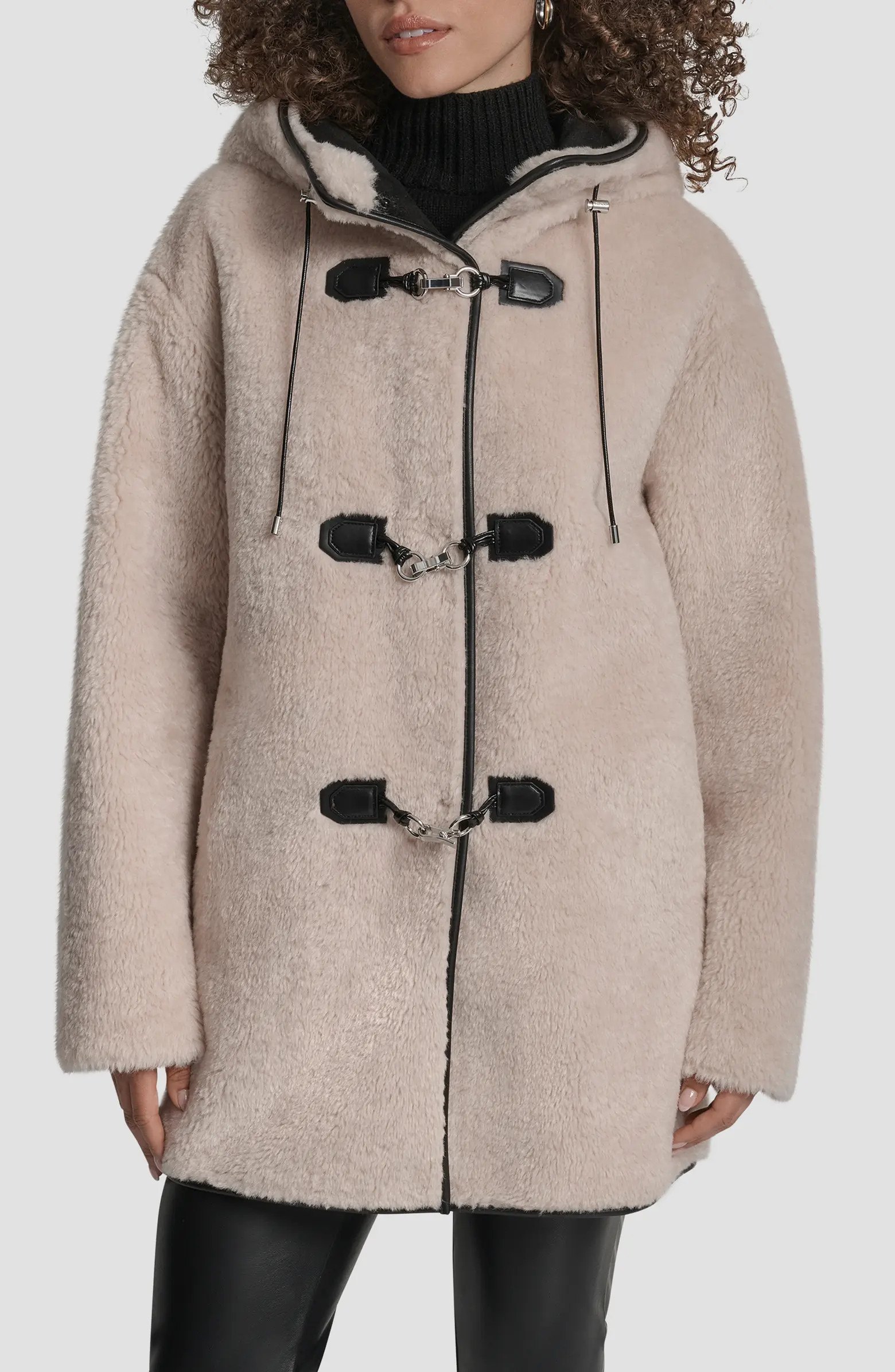 DKNY Faux Fur Toggle Hooded Jacket | Nordstromrack | Nordstrom Rack