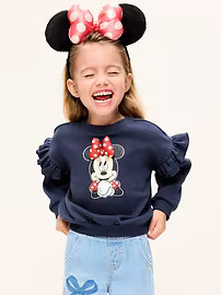 Old Navy x Disney Minnie Mouse Graphic Ruffle-Sleeve Sweatshirt for Toddler Girls | Old Navy (US)