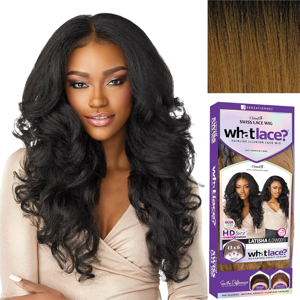 Sensationnel What lace 13x6 wigs - latisha synthetic wig cloud 9 with preplucked hairline hd lace... | Amazon (US)