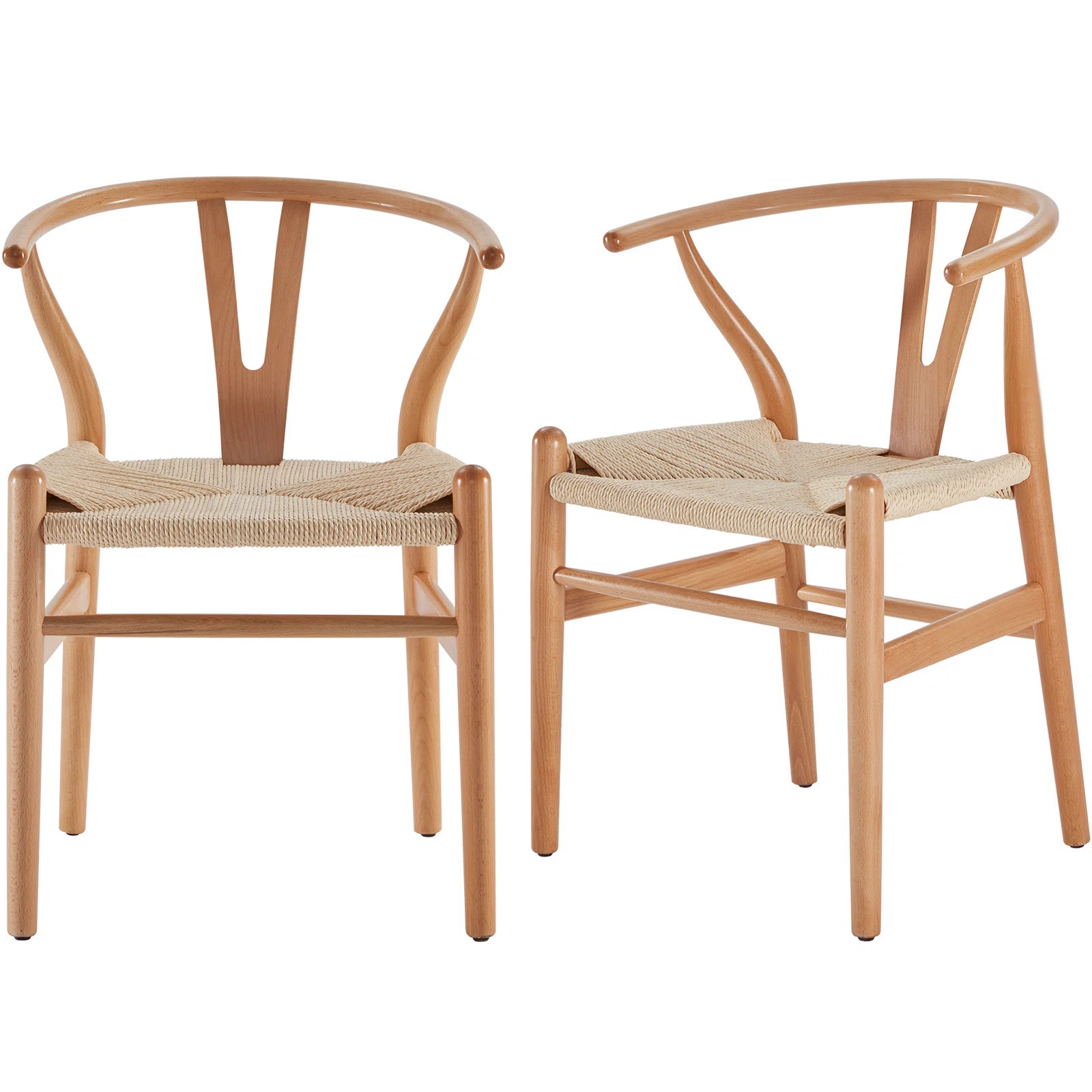 Soliel Solid Weave Wood Dining Chair (Set of 2) | Wayfair North America