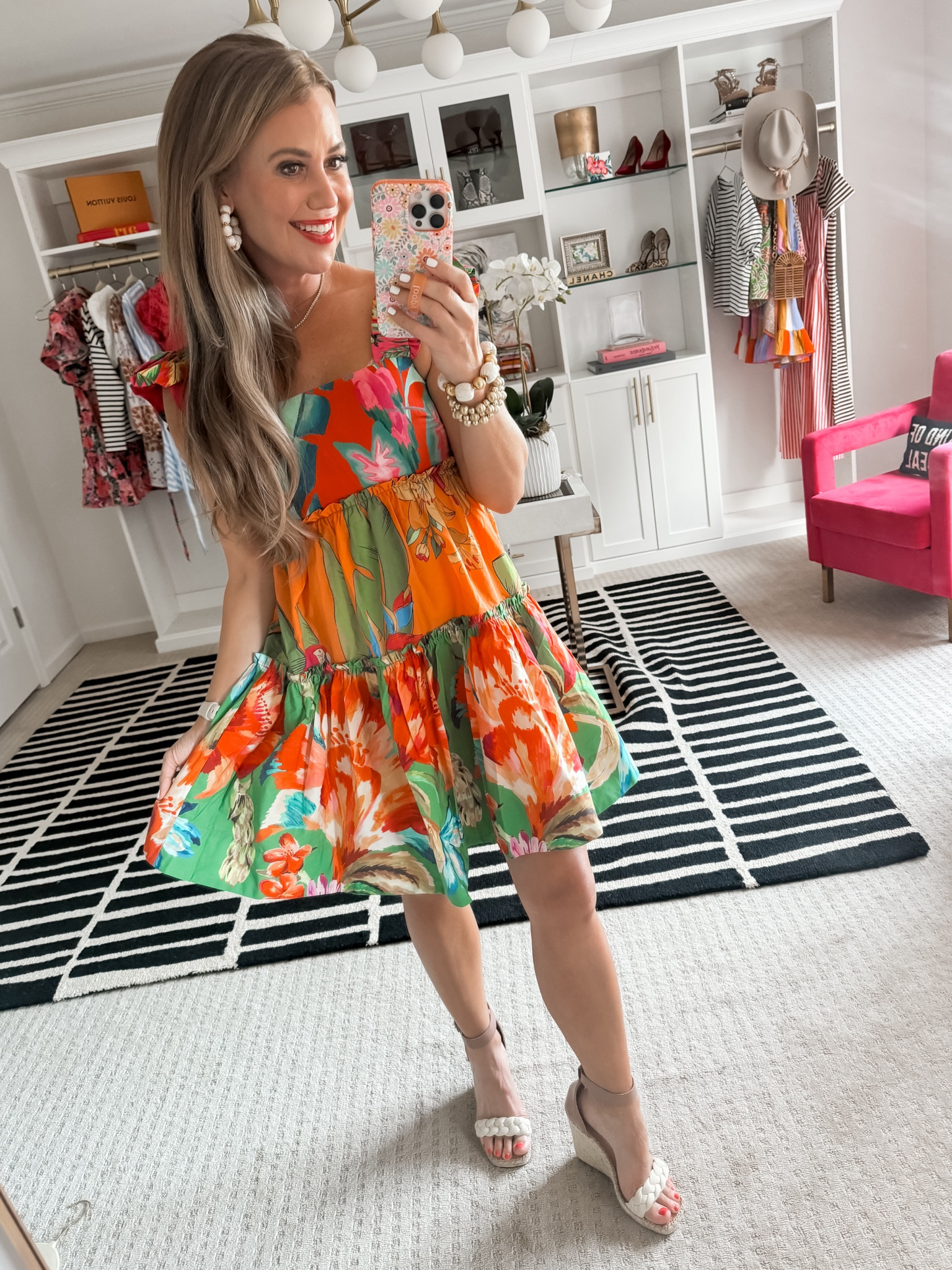 The prettiest sundress. I’m wearing a size small.

Anthropologie 
Farm rio

#LTKParties #LTKStyleTip #LTKFindsUnder100