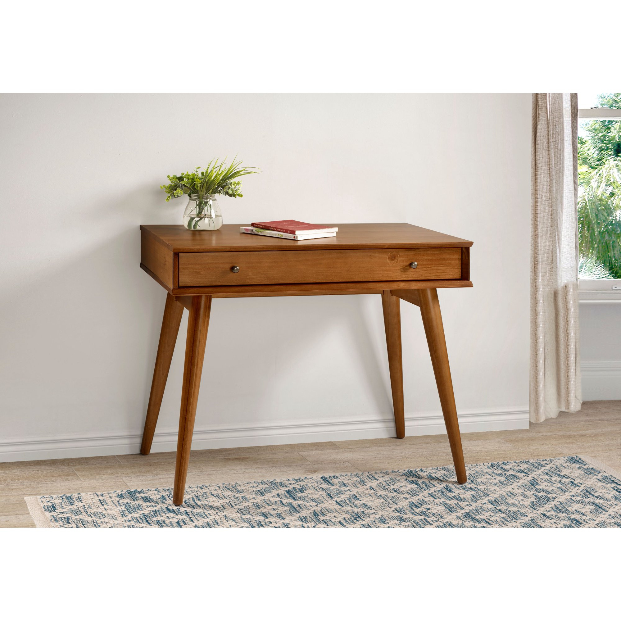 Mid-Century Desk - Castanho Finish | Walmart (US)
