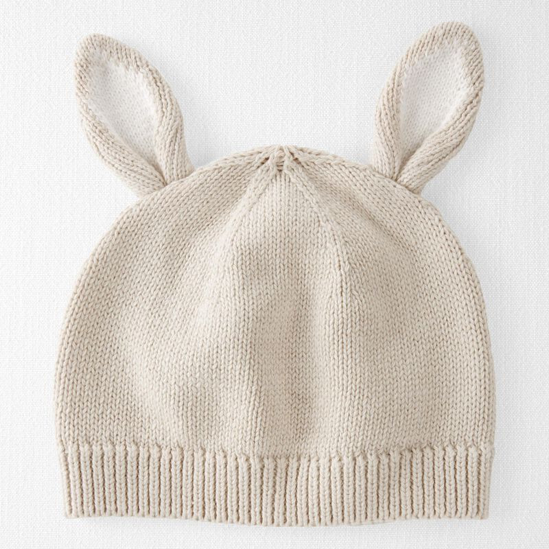 Baby Organic Cotton Sweater Knit Bunny Cap | Carter's