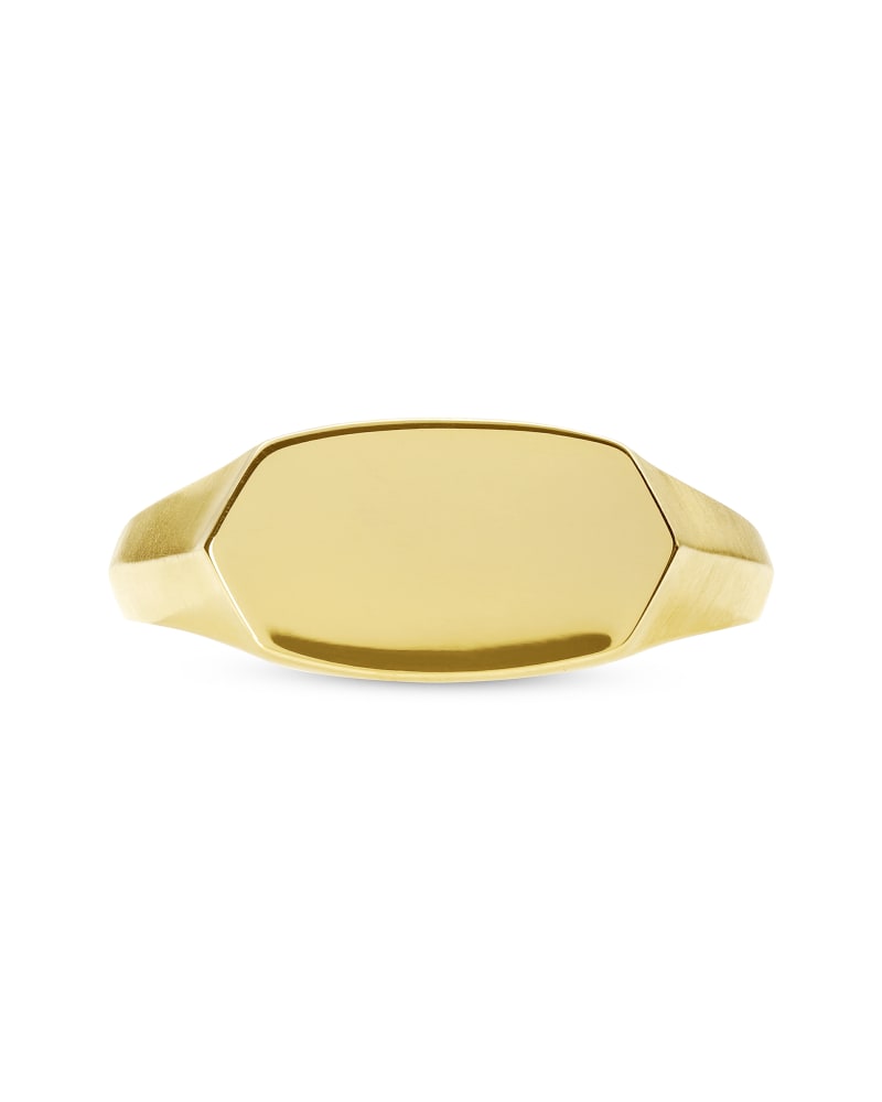 Elisa Signet Ring in 18k Gold Vermeil | Kendra Scott