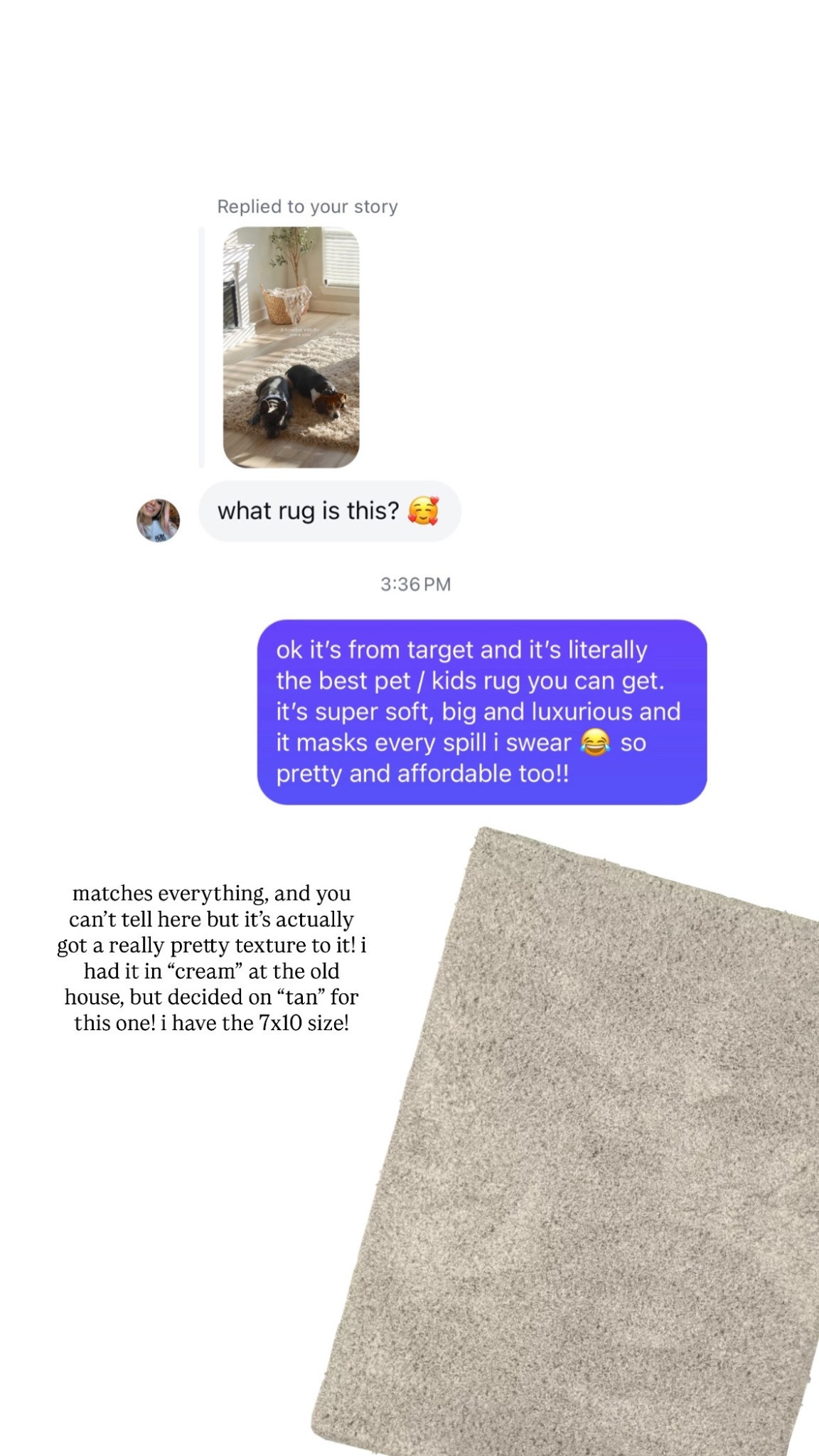 my fave area rug!! so easy to clean and so pretty and soft. so practical for kids & pets!

#LTKmomlife #LTKdayinmylife #LTKHome