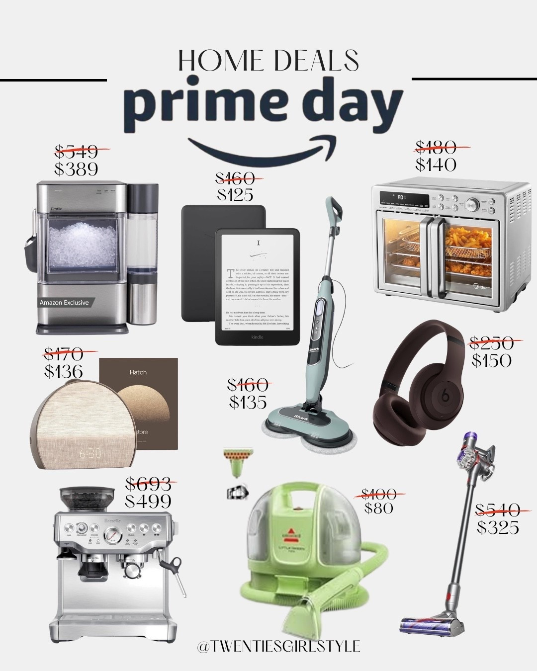 Prime day Home deals 🙌🏻🙌🏻

Home deals, prime day, icemaker, Dyson, vacuum, hatch, Breville, coffee maker, green machine, Kindle, shark steamer, air fryer ￼￼

#LTKSeasonal #LTKHome #LTKSaleAlert