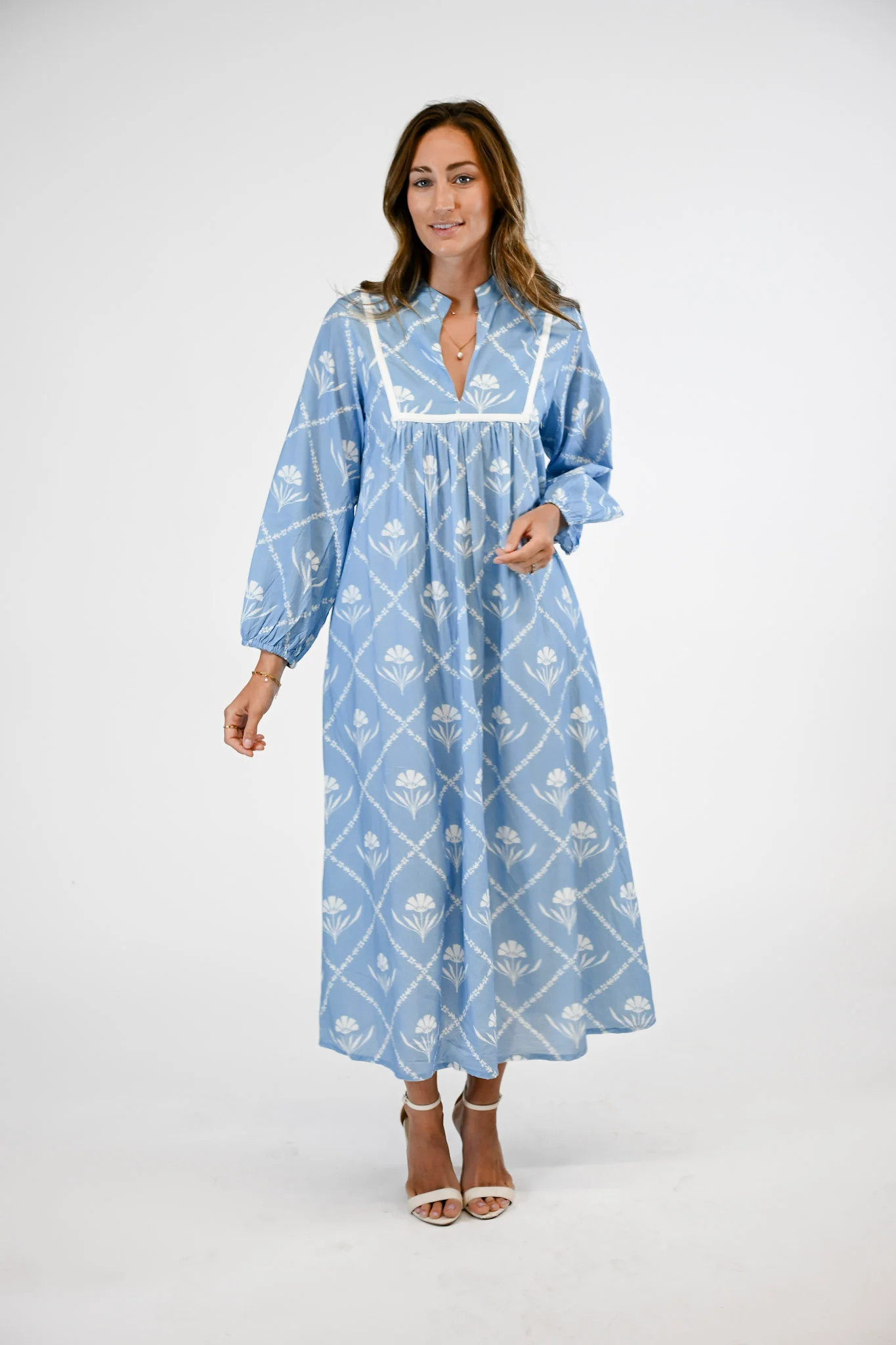 East Bay Maxi | Periwinkle Bloom | Victoria Dunn LLC