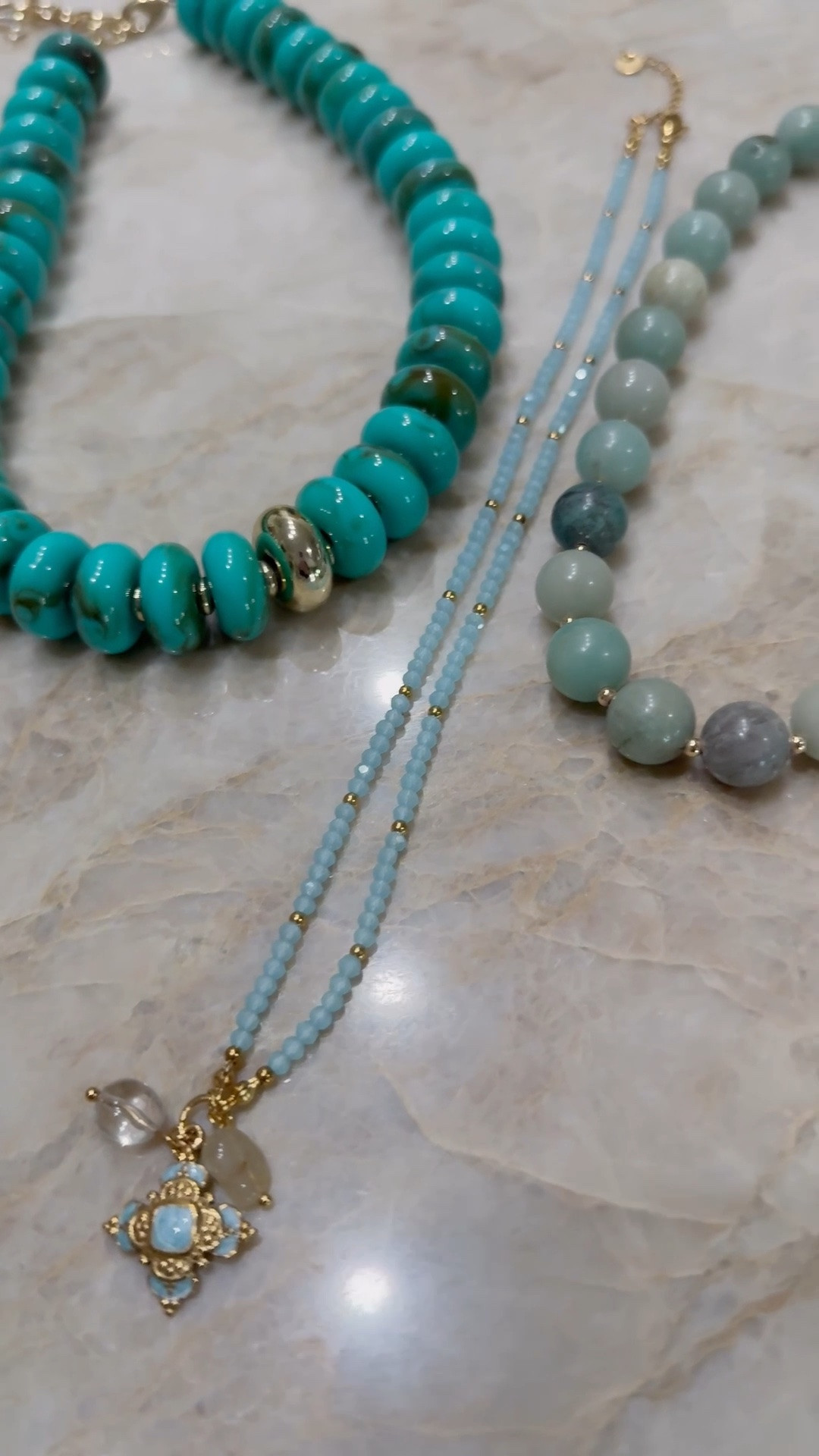 New beaded necklaces in blue and green

#LTKdayinmylife #LTKootd #LTKSeasonal