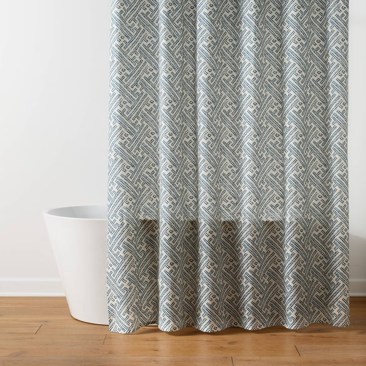 72"x72" Cotton Shower Curtain Blue - Threshold™ | Target