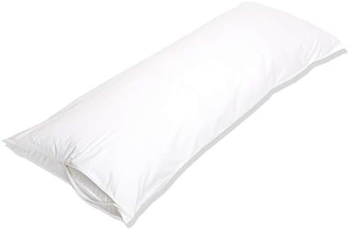 Amazon Basics 100% Cotton Hypoallergenic Pillow Protector Case - Body, White | Amazon (US)