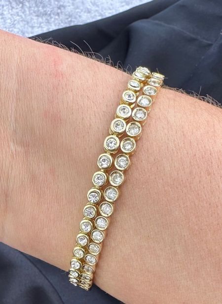 one of my bracelets is from The Diamond Bar STL & the other is from... amazon 🙃 obvi you get what you pay for & I highly recommend Diamond Bar for fine jewelry purchases but if you want the Diamond tennis bracelet look for less... this $17 option is IT 🙌🏼

#LTKStyleTip #LTKGiftGuide #LTKBeauty