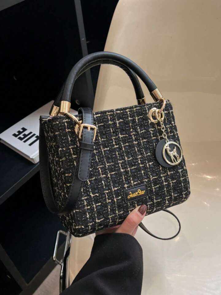 Sac À Main, Sac À Bandoulière, Noir, Grand Format, Style Élégant Et Minimaliste Pour Femme, ... | SHEIN