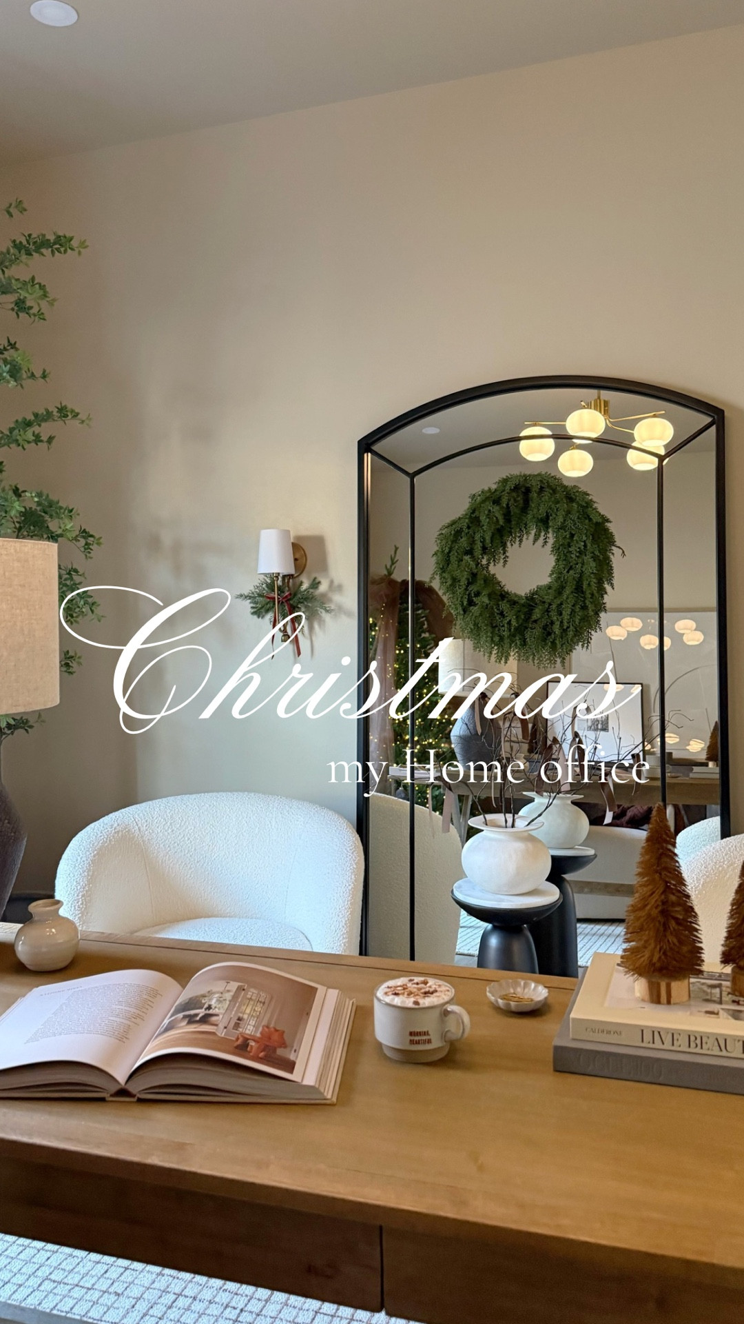 Adding warmth & coziness to my home office for the holiday season 🤎✨


#homeoffice #cozyseason #christmas #officedecor #christmastree #cozyhome #neutralchristmas #homedecor #KingofChristmas #tullebow #christmasbow #twopagescurtains 

#LTKHoliday #LTKHome