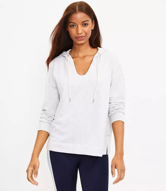 Lou & Grey Cozy Cotton Terry Hoodie | LOFT