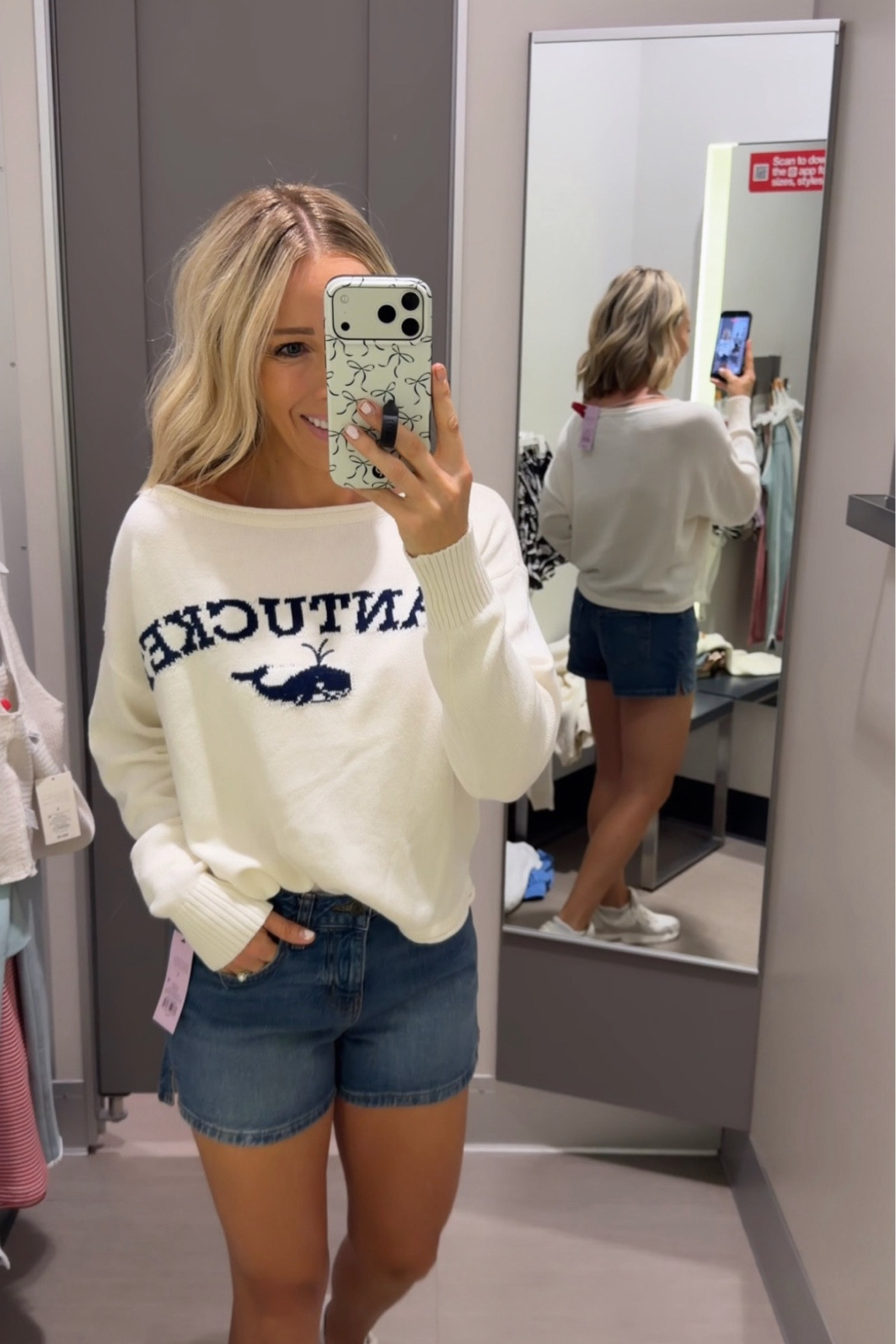 Love this Nantucket sweater and these shorts fit true to size or size up one if in between sizes they don’t have any stretch. 

#LTKOver40 #LTKootd #LTKgrwm