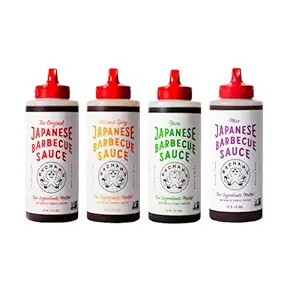 Bachan's Variety Pack Japanese Barbecue Sauce, (1) Original, (1) Hot and Spicy, (1) Yuzu, (1) Mis... | Amazon (US)