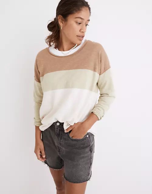 Palmdale Pullover Sweater in Colorblock Stripe | Madewell