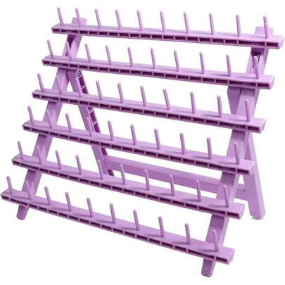 Laflare Braid Rack 60 Spools, PP Braiding Hair Stand, Thread Rack, Sewing Organizer, Quilting, Embroidery - Versatile Extension Holder (Purple) | SHEIN