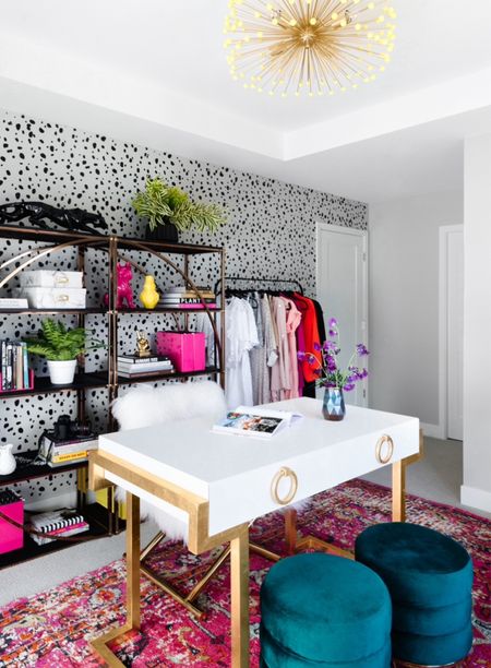 Let’s take a look inside this gloriously fun office design ! The must have furry director’s chair here is the showstopper, along with the sexiest desk there ever was 🤩
Sadly the shelves are long gone, and the fabulous rug is currently out of stock but I added some alternatives if you’re looking to re-create this glam space 💕
#interior #interiordesign #decor #homedecor #office #officedesign #desk #maximalist https://liketk.it/4vRUm

#LTKstyletip #LTKhome