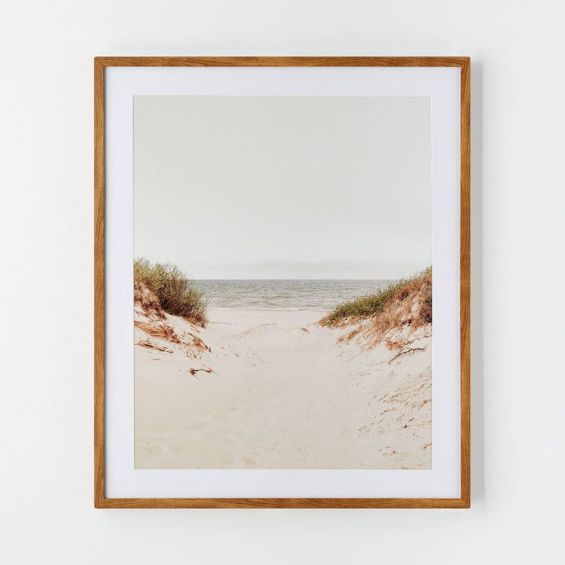 30&#34; x 36&#34; Sandy Shoreline Framed Framed Wall Poster Prints - Threshold&#8482; designed wi... | Target