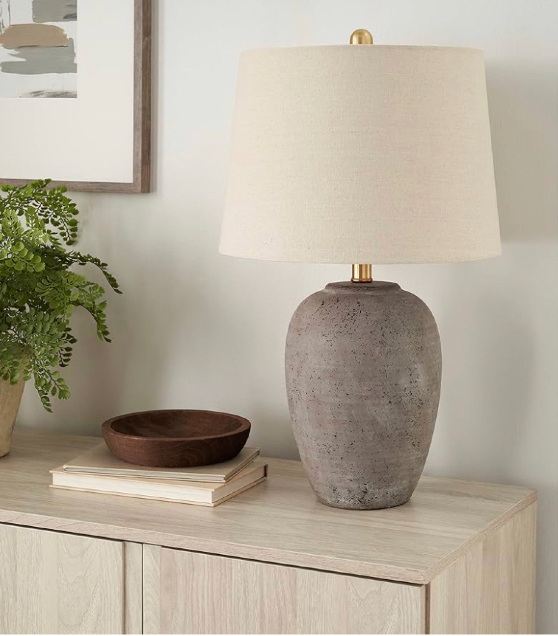 Earth Brown Rustic Ceramic Jar Table Lamp for Bedroom, Living Room, Dining Room, Office, with Beige Tapered Drum Shade

#LTKhome #LTKSpringSale