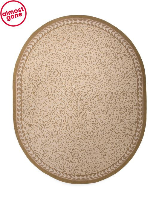 8x10 Wool Pile Chelsea Hand Hooked Leopard Area Rug | TJ Maxx