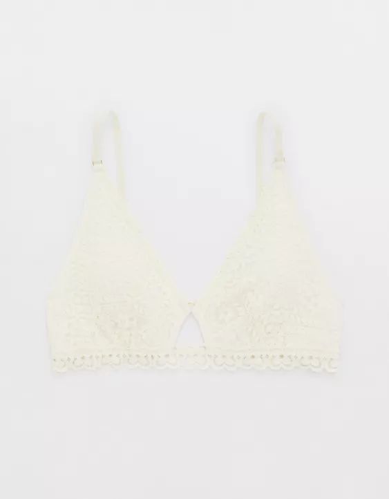 Show Off Cozy Lace Padded Bralette | American Eagle Outfitters (US & CA)