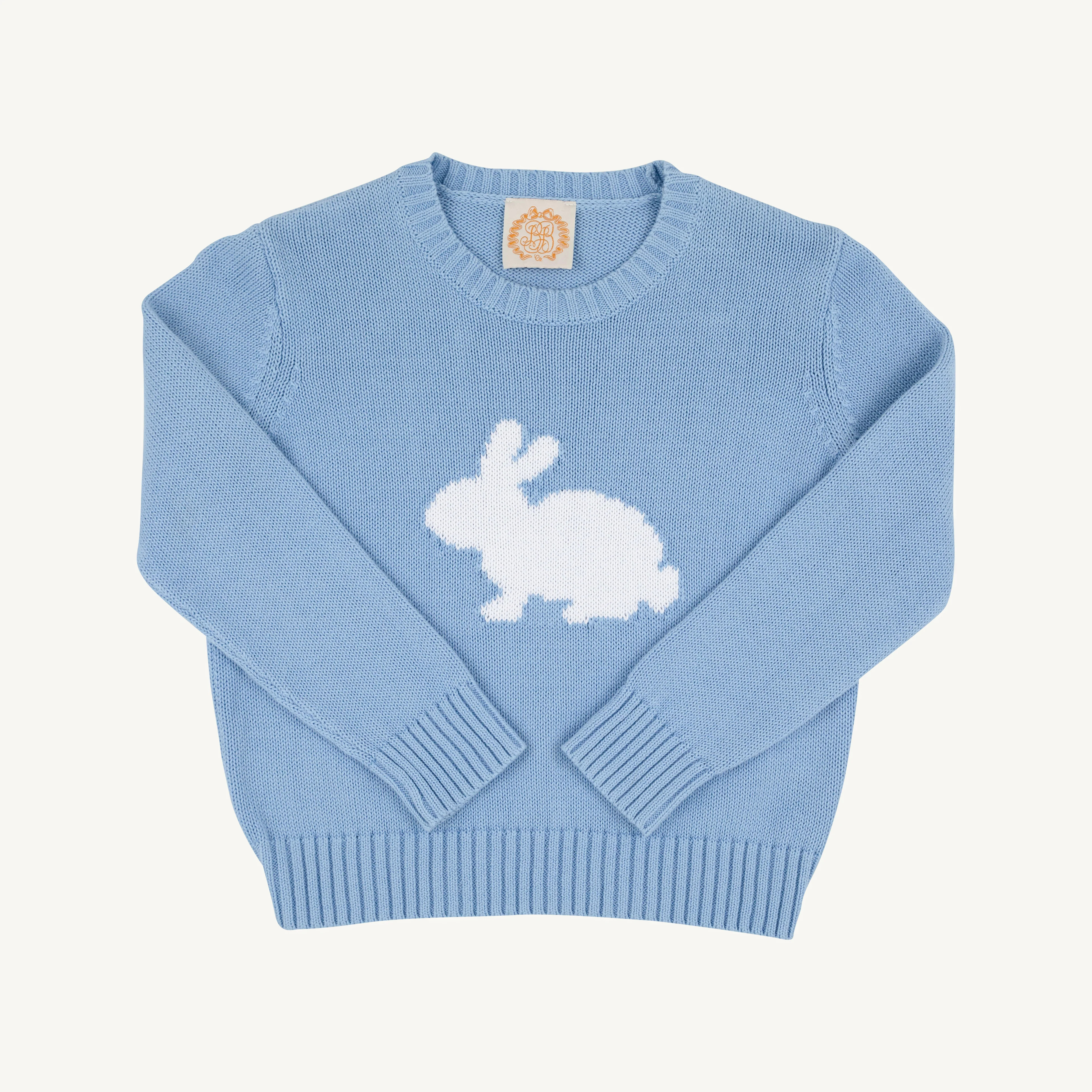Seaton Intarsia Sweater Sarasota Sky Bunny - Boys Easter Sweater | Beaufort Bonnet | The Beaufort Bonnet Company
