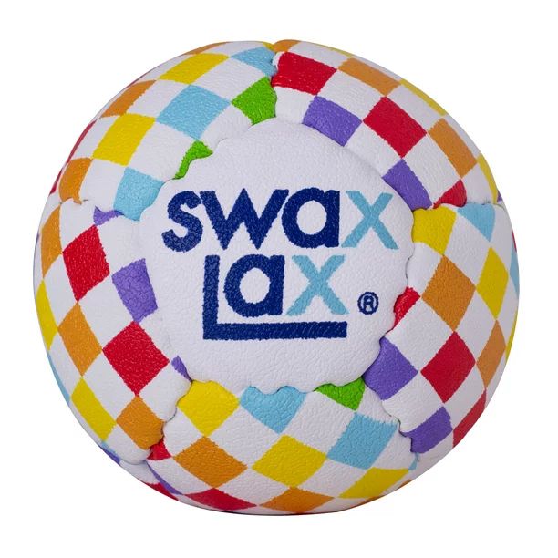 Swax Lax Soft Weighted Lacrosse Training Ball, Multicolor Rainbow Check | Walmart (US)